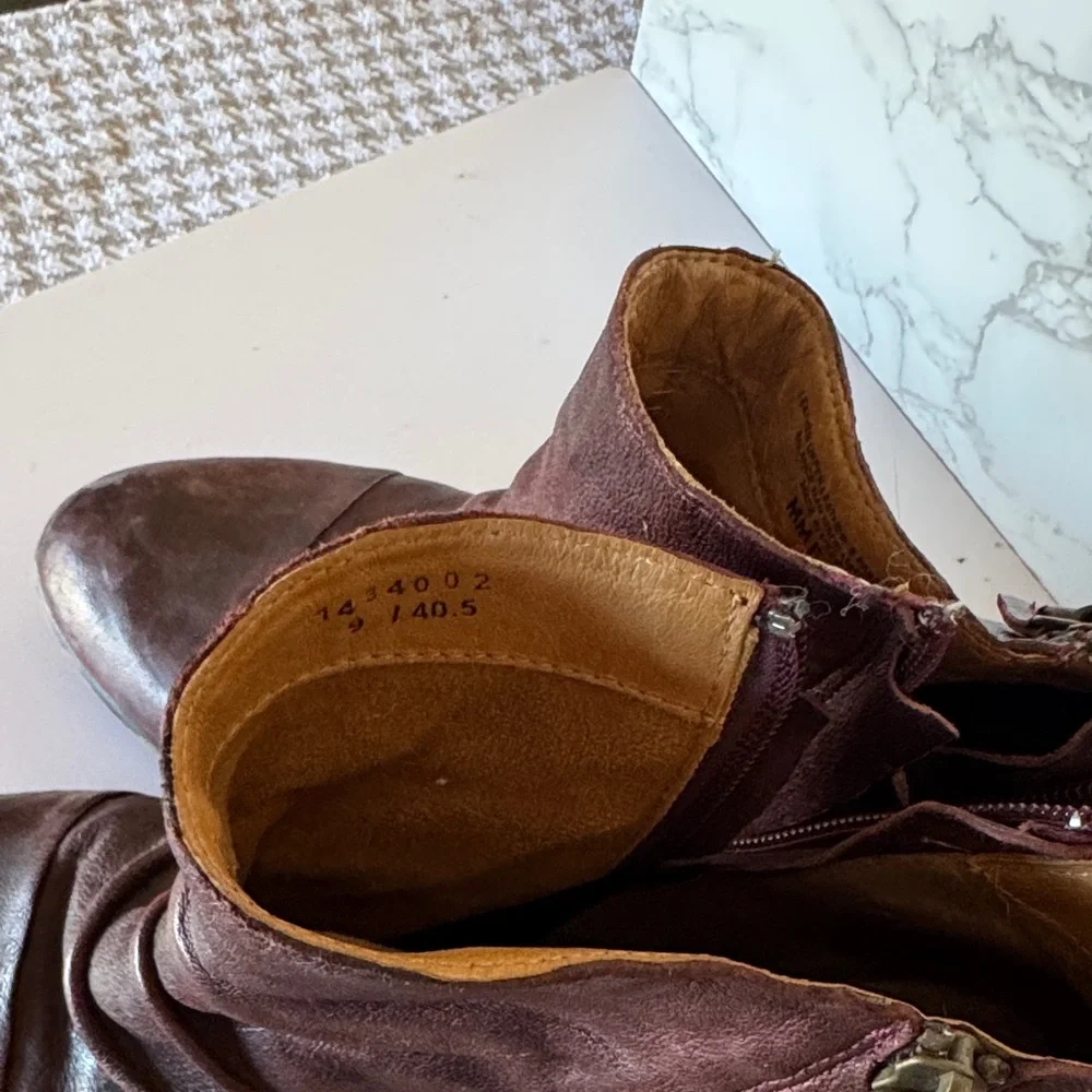 Sofft Maroon Ankle Booties - Picture 4 of 7